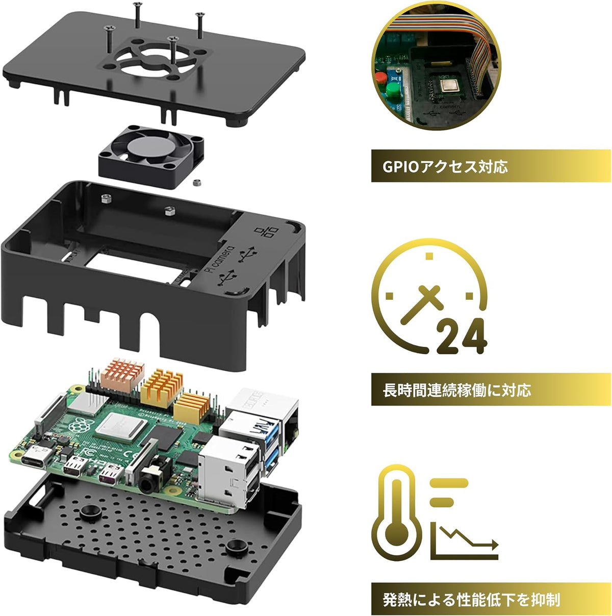 iRasptek Starter Kit for Raspberry Pi 4B 3GB RAM 32GB Preloaded Pi OS